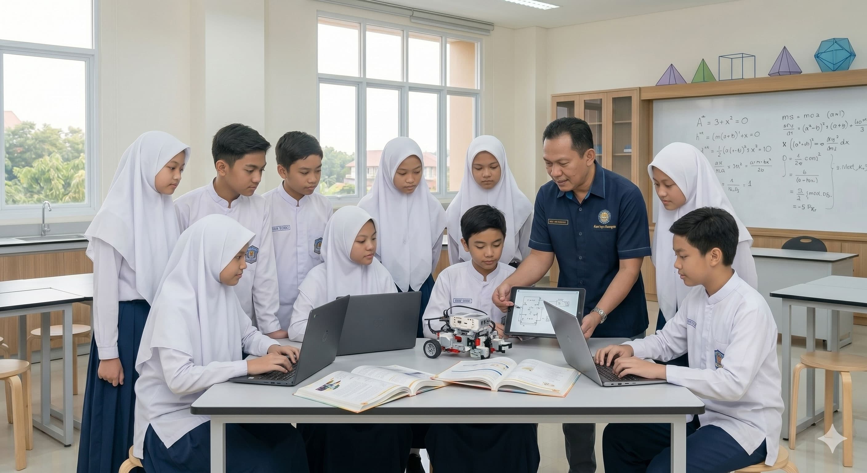 Suasana pembelajaran SMP